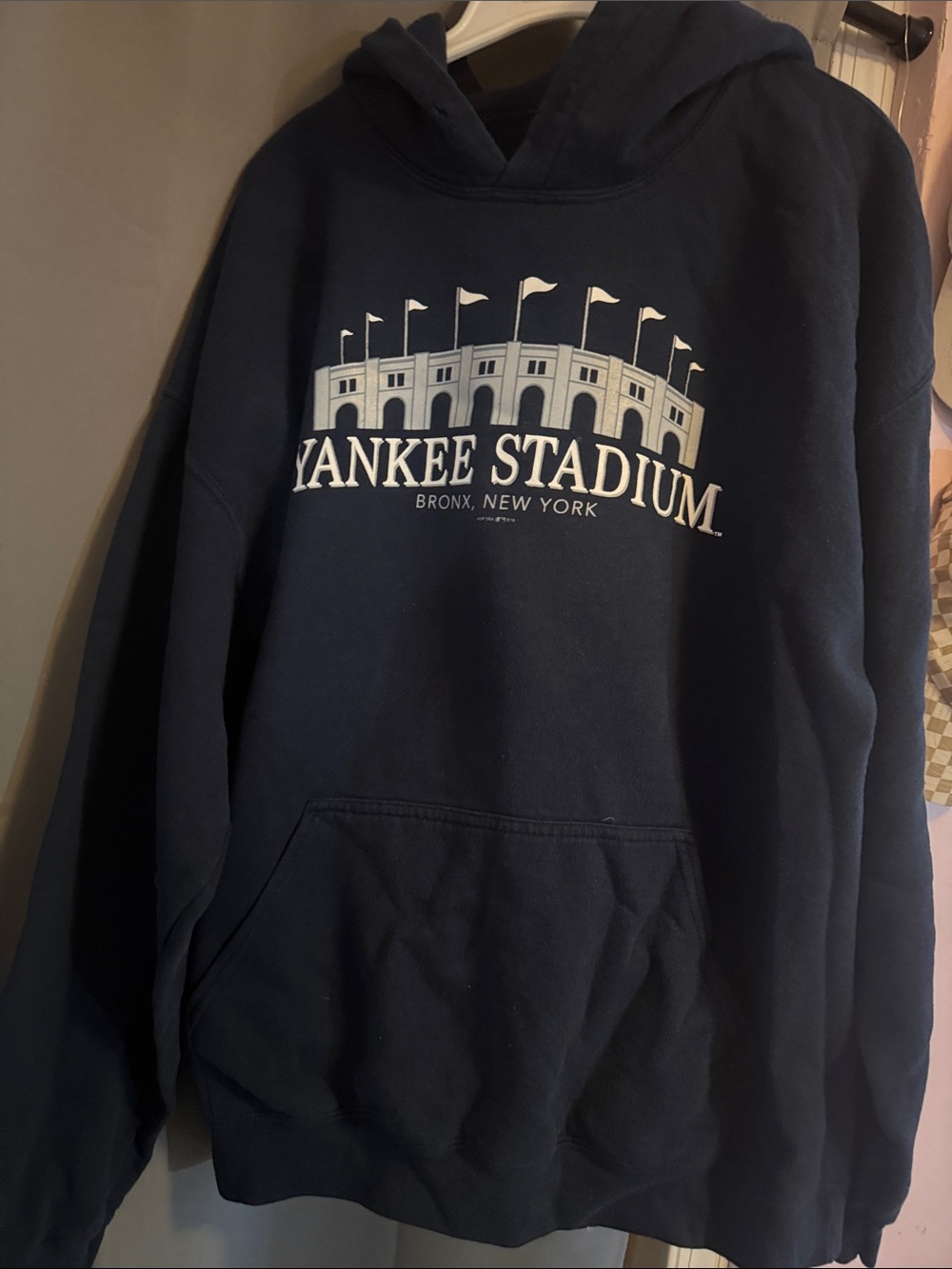New Era Navy Yankee Stadium Pullover Hoodie